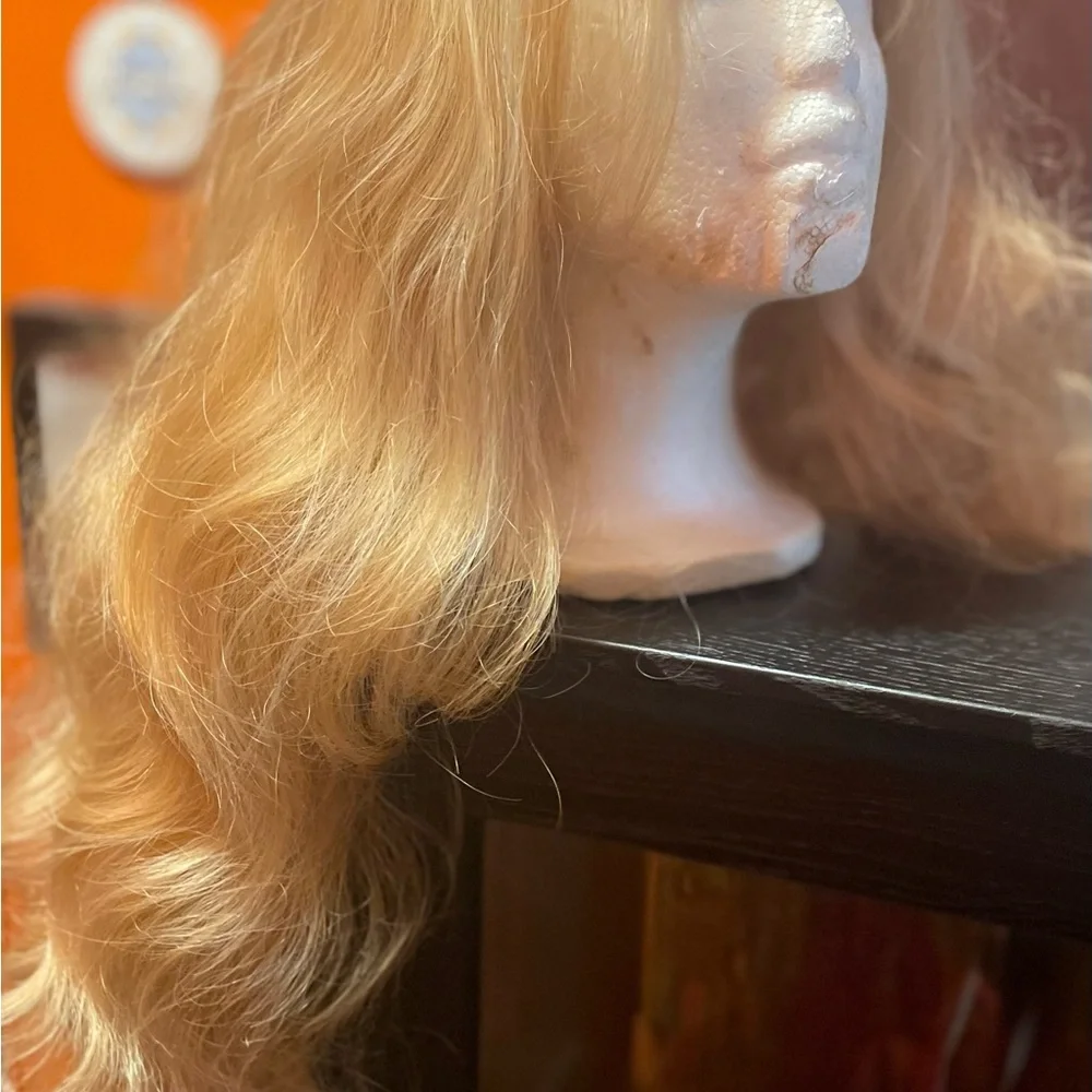 Blonde lace front king haired wig, Halloween, costume